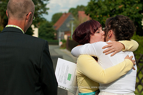 Foto Hochzeit Brautpaar Gratulation