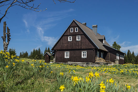 Foto von Peter Hennig; Misthaus in Jizerka (deutsch Klein Iser, früher Wilhelmshöhe) 