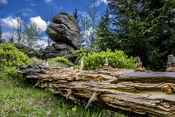 Foto von Peter Hennig; Isergebirge Raubschützenfelsen